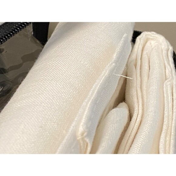 NIP LRL Ralph Lauren LEANNE 100% LINEN Back Tab Curtain Panel Drape 54x108 White - Picture 5 of 7